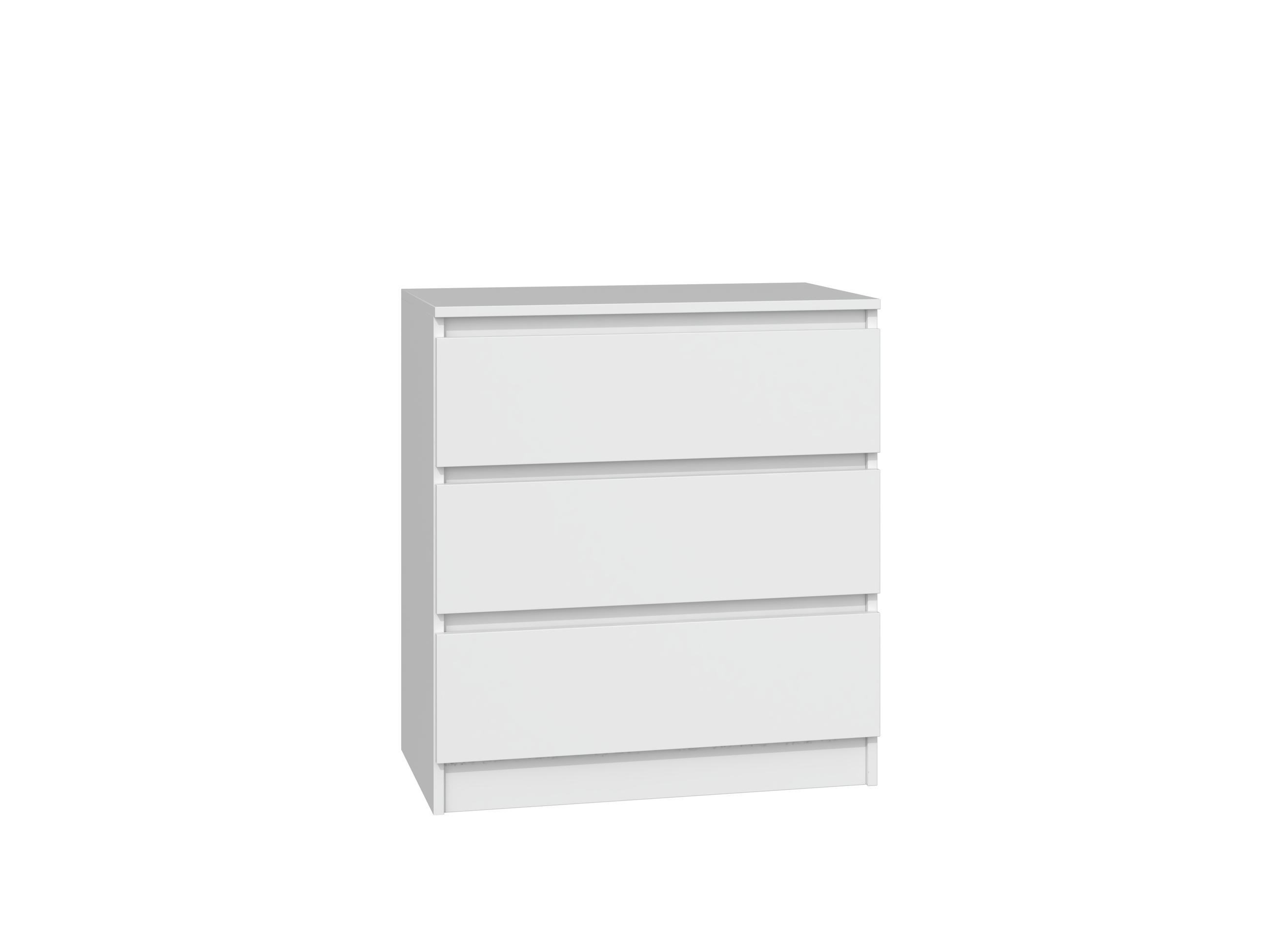 KOMMODE 3 SCHUBLADEN M3 - WEISS - Weiß, Holzwerkstoff (70/75/40cm) - CDF