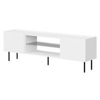 TV-LOWBOARD Lucca 180 2D EF - Schwarz/Weiß, Holz/Holzwerkstoff (181/59/40cm) - MIRJAN24