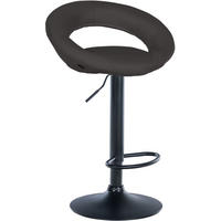BARHOCKER Stoff dunkelgrau - Dunkelgrau/Schwarz, Textil/Metall (52/77/47cm) - CLP