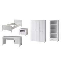 JUGENDZIMMEREINRICHTUNG Karalynn 9 Jugendzimmer komplett MDF Weiß - Weiß, Holzwerkstoff (280/1/180cm) - 58aufmkessel