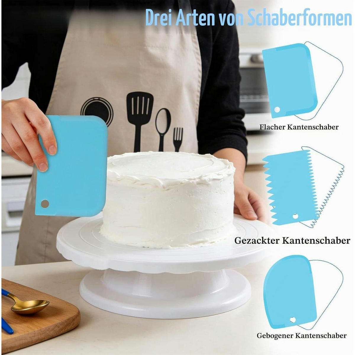 SPRITZBEUTEL Set 36-teilig mit Edelstahl-Tüllen und Zubehör - Silberfarben, Metall (1.8/3/3cm)