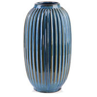 VASE Yarine Blau 17/17/25 cm Keramik - Blau, Keramik (25cm) - Mondex