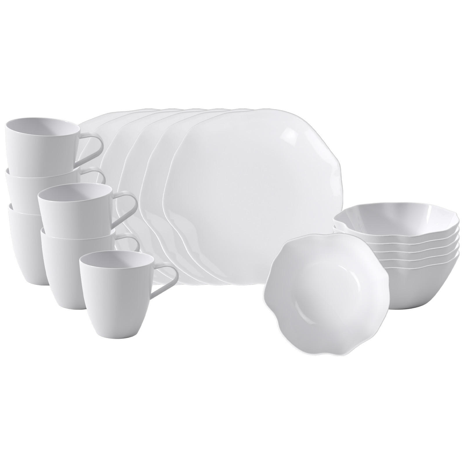 FRÜHSTÜCKS-SET Pura weiß 18er Set - Weiß, Keramik (1/1/1cm) - Villeroy & Boch