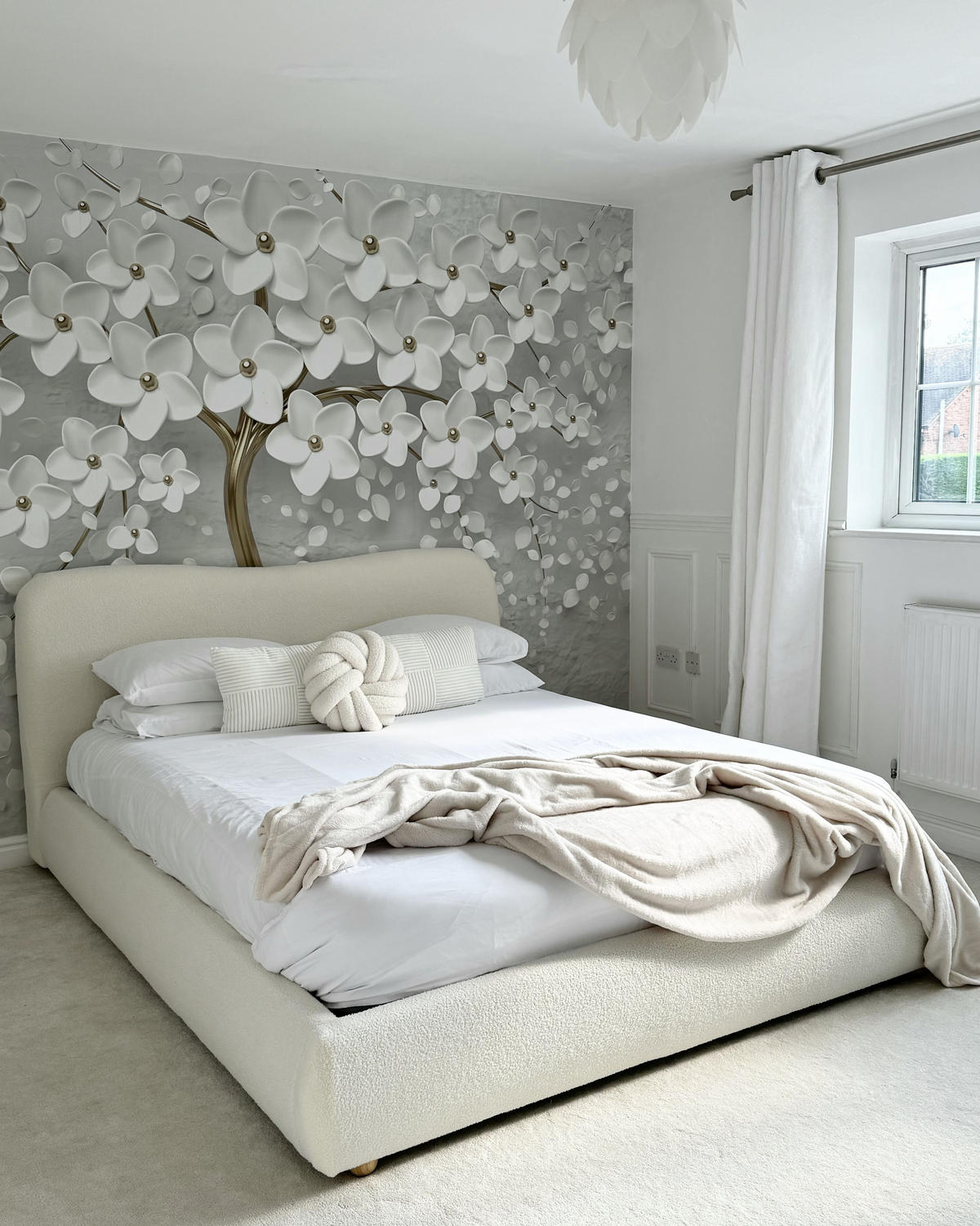 DEKA Krémově bílá Bayburt 200/220 cm - ecru, textil (200/220cm) - Beliani