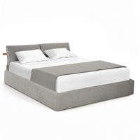 POLSTERBETT - Hellgrau, Textil (160/200cm) - home24