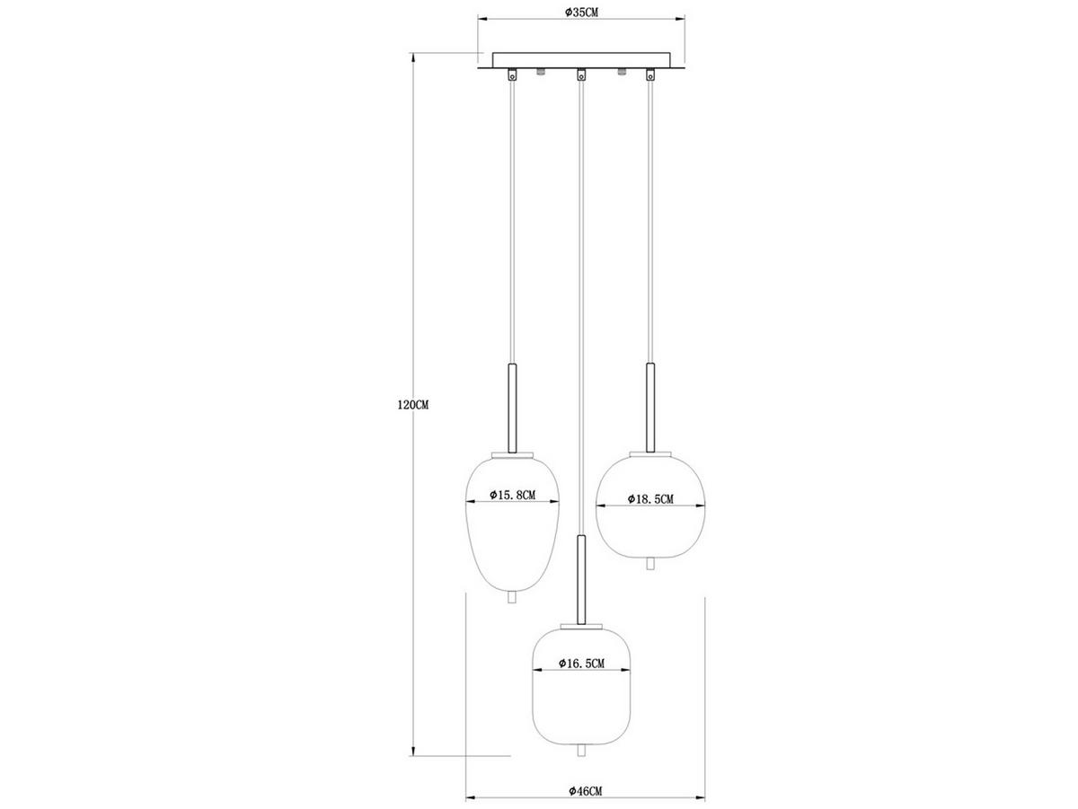 LED-PENDELLEUCHTE Schwarz Ø46cm, Glaskugeln Rauchglas - Schwarz, Glas (46/46/120cm) - meineWunschleuchte