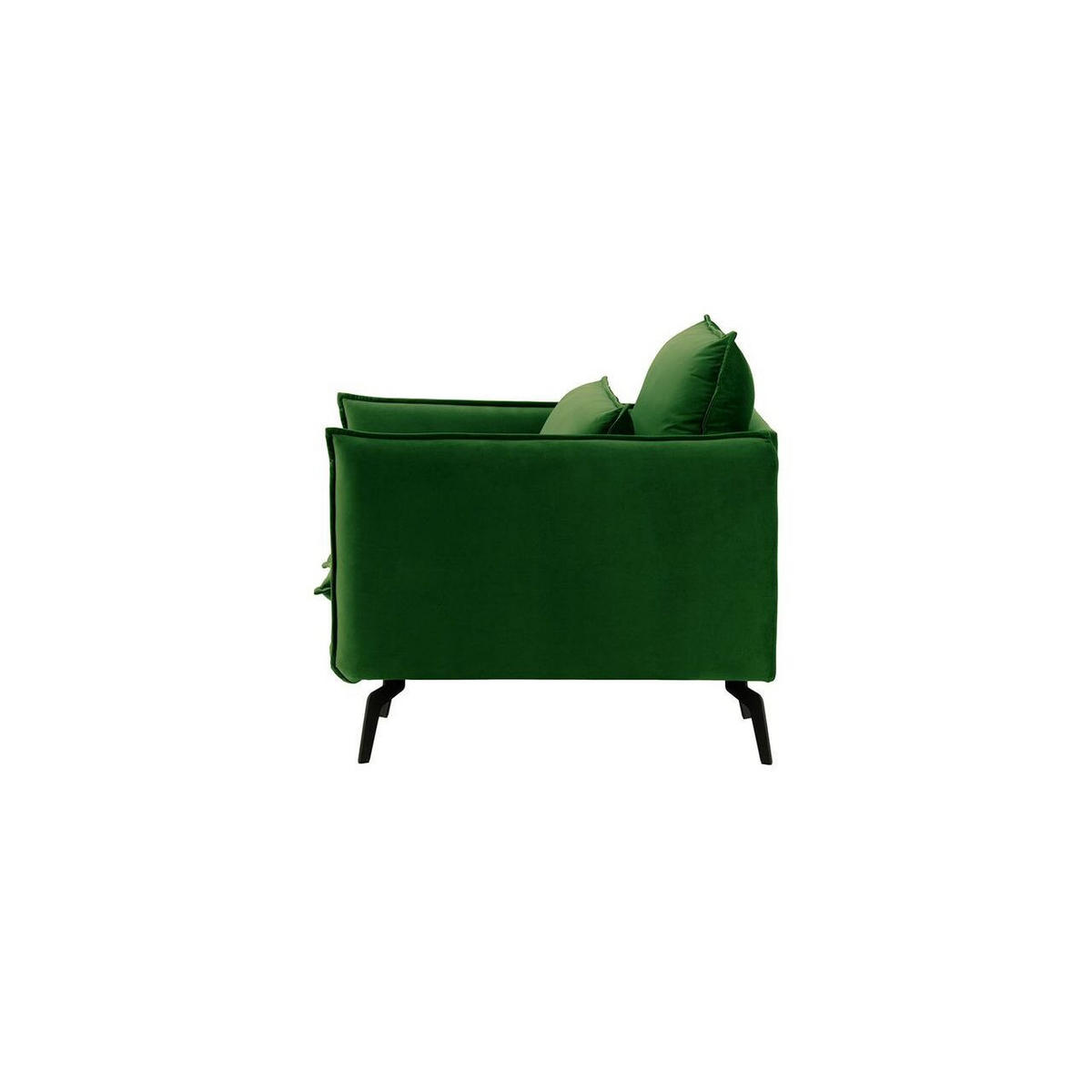 SESSEL Layla-Velluto 10 - Grün, Holz/Textil (105/95/98cm)