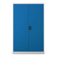 AKTENSCHRANK JAN II - Blau/Grau, Metall (115/185/40cm) - Jan Nowak
