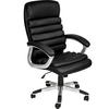 BÜROSTUHL Paul,einstellbare Wippfunktion,schwarz - Schwarz, Textil (66/124/60cm) - tectake