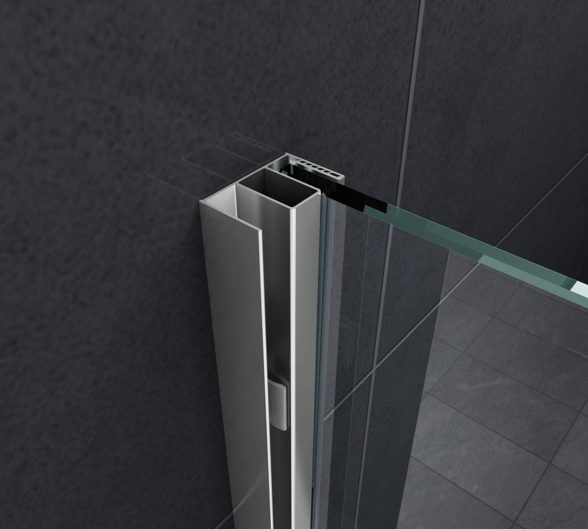 SCHIEBETÜR-DUSCHWAND TRAVERSO Klar 120 x 200 cm 8 mm ESG - Klar, Glas (120/200cm) - Glasdeals
