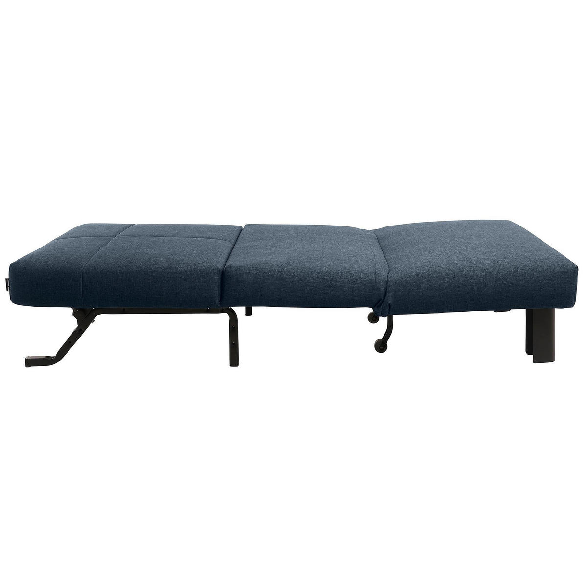 FALTSESSEL Kalomira Bezug Flachgewebe Metall schwarz / blau - Blau, Kunststoff (100/85/85cm) - 58aufmkessel