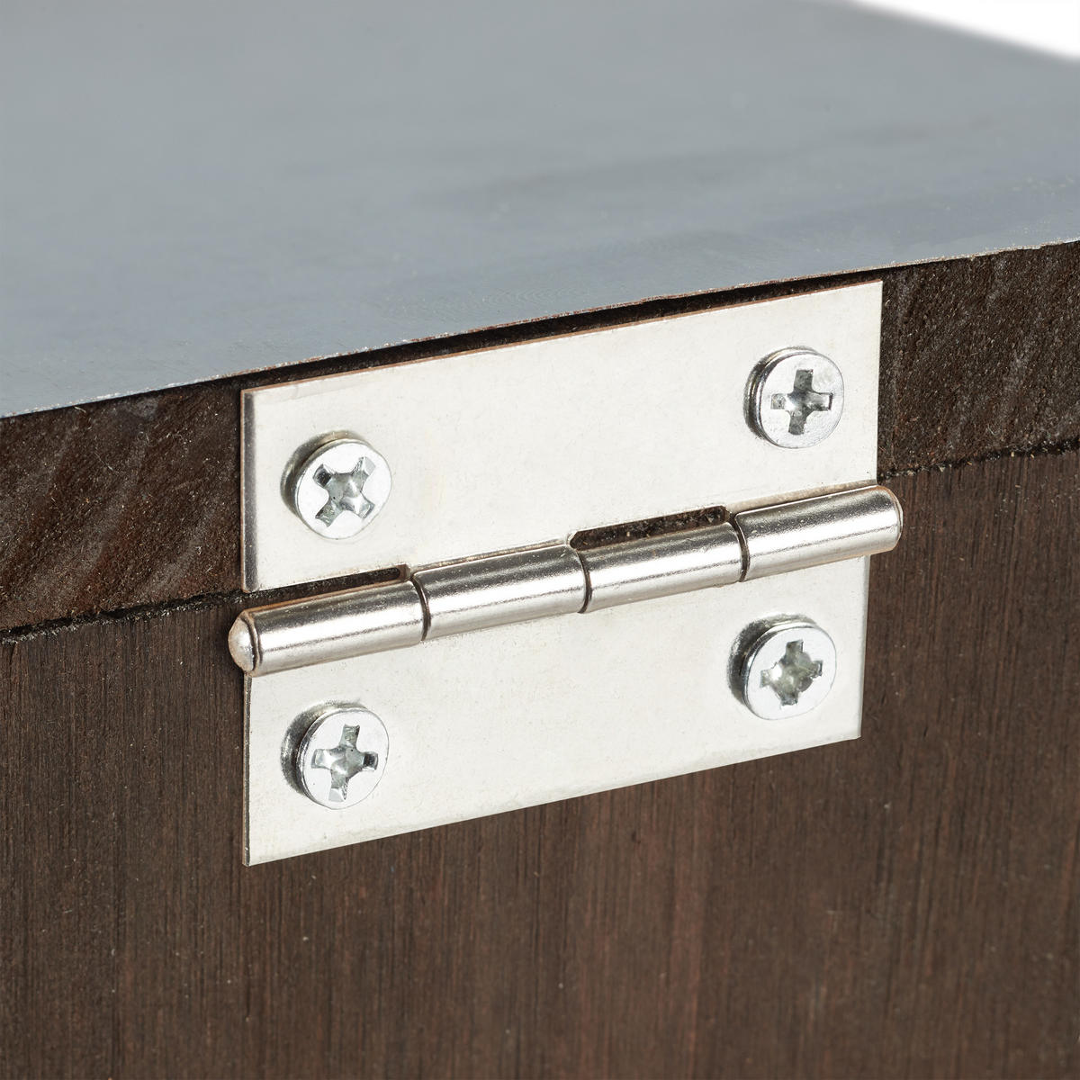 EICHHÖRNCHEN Futterhaus - Dunkelbraun, Holz/Kunststoff (12/18/25cm) - Relaxdays