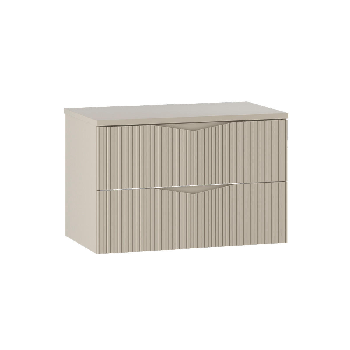 WASCHTISCHUNTERSCHRANK 80.6cm Tao Kaschmir - Beige, Holzwerkstoff (80.6/52.2/46.5cm) - Petits-meubles
