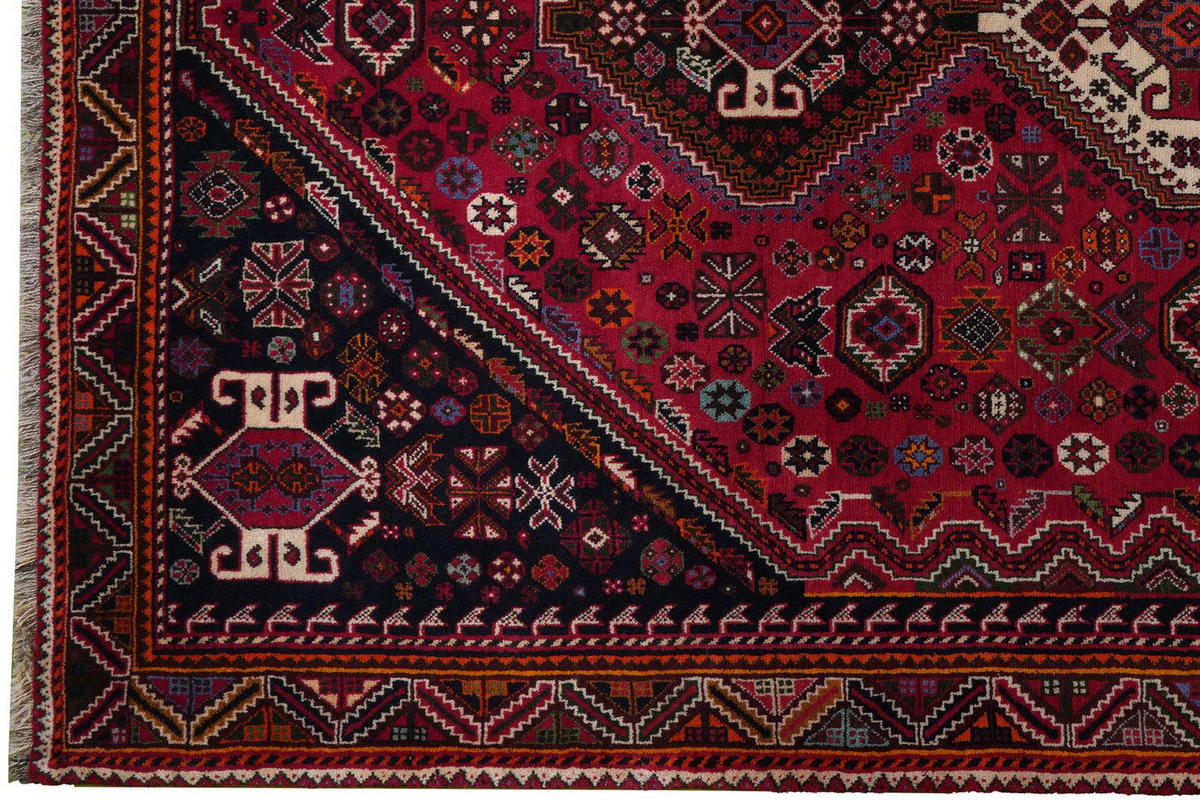 ORIENTTEPPICH handgeknüpft Gashgai Rot 300/198 cm Schurwolle - Rot, Textil (198/300cm) - Looma