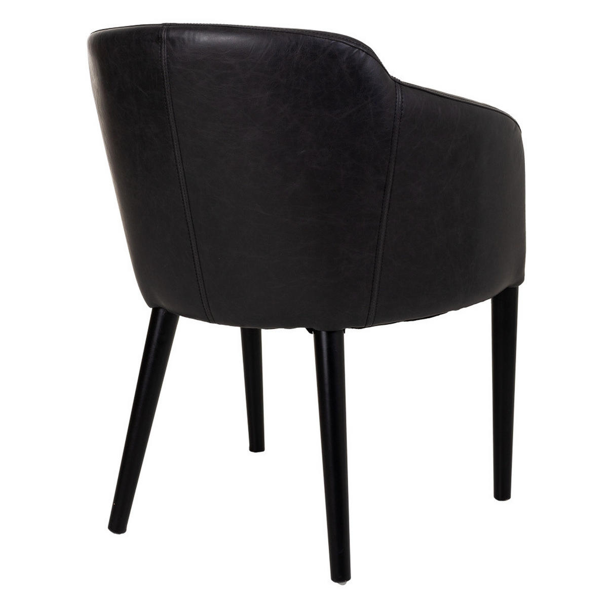 SESSEL aus Holz 62x60x82 cm - Schwarz, Holz (62/82/60cm) - Wanderlust