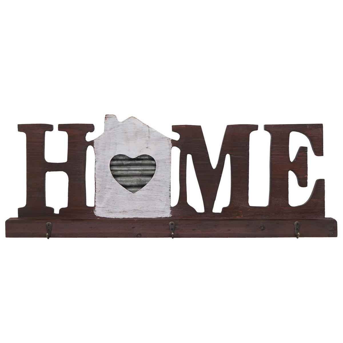 WANDGARDEROBE HOME Braun - Braun, Holz (23/63/5cm) - MCW