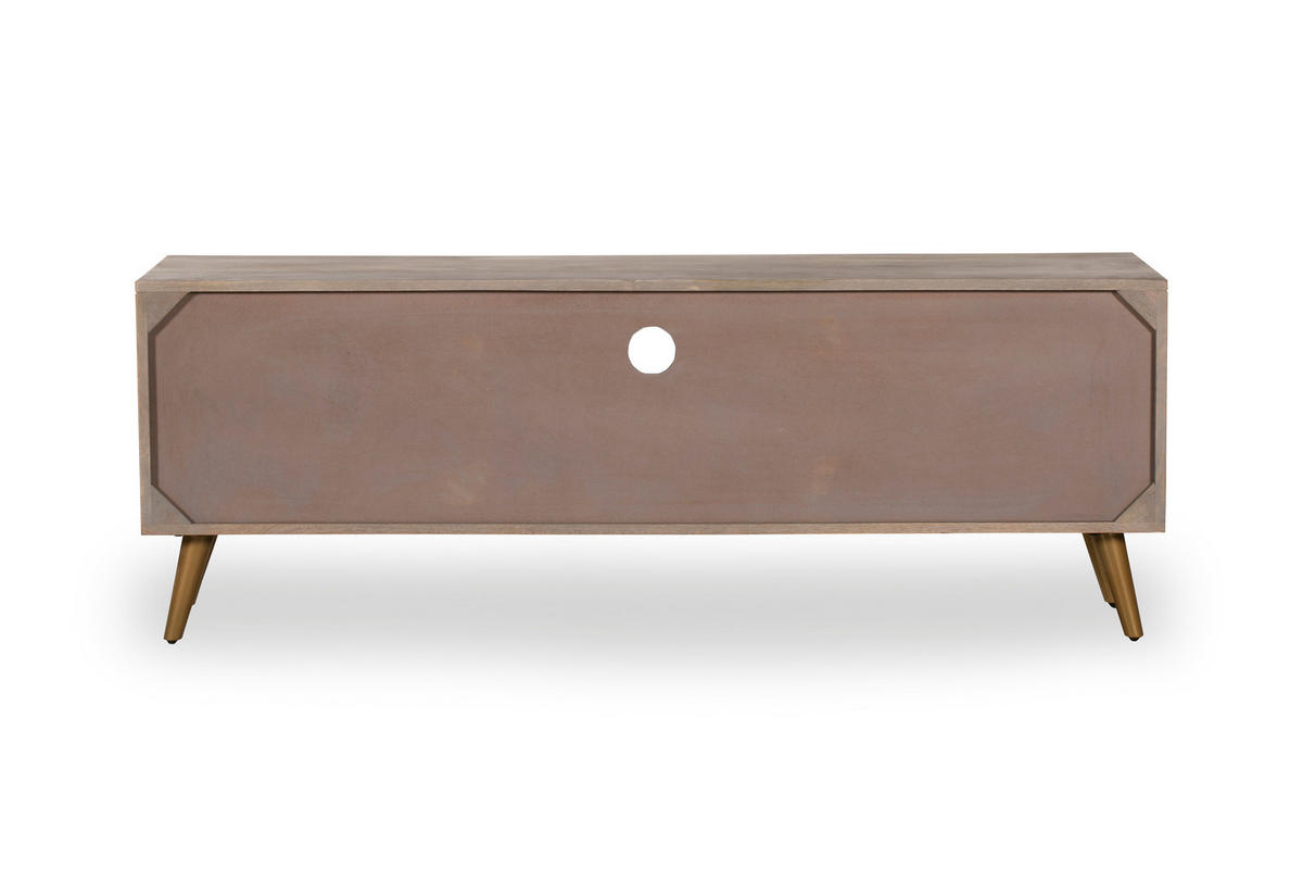 TV-SCHRANK Lars Holz Creme 41,5x140x40cm - Creme, Holz (140/41.5/40cm) - DELUKE
