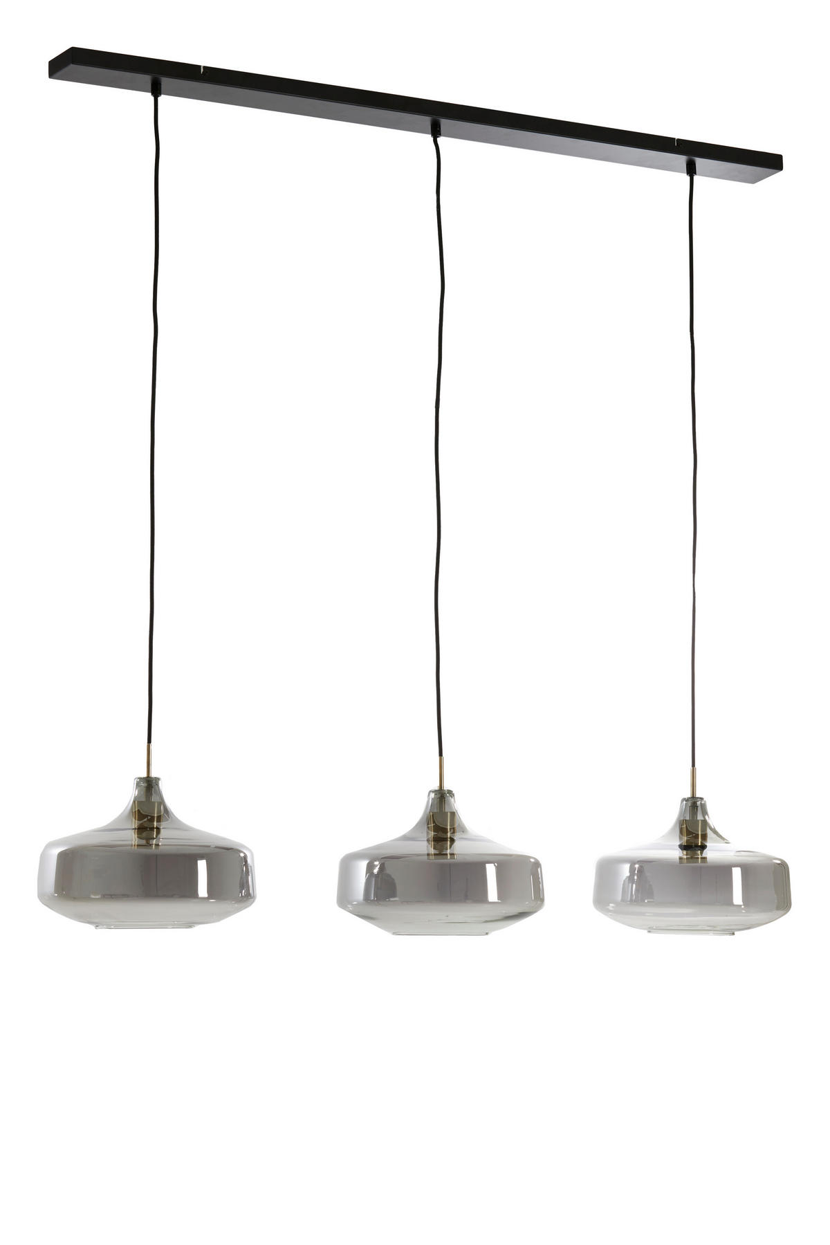 HÄNGELAMPE Solna Grau Ø120/21 cm - Grau, Glas (120/30/21cm) - Light & Living
