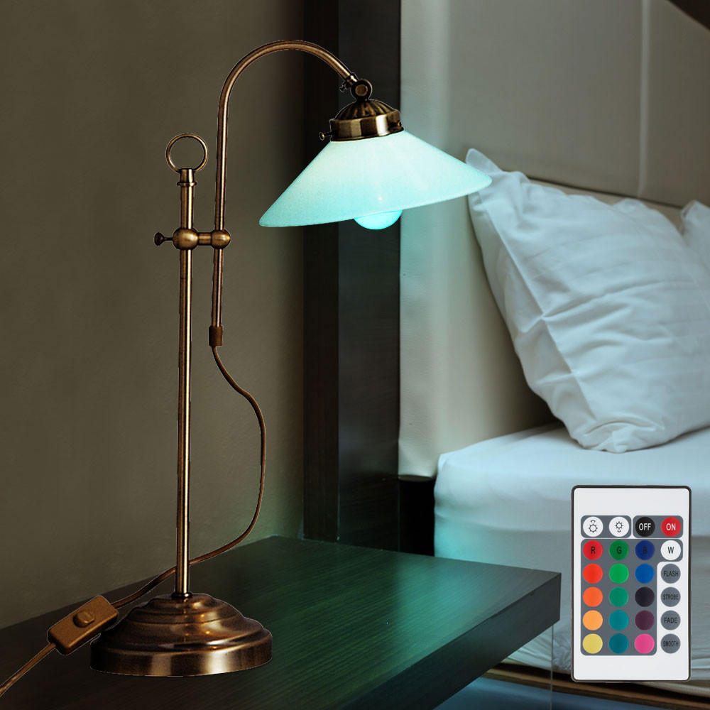 LED TISCHLEUCHTE Landlife Messing - Messingfarben, Glas (33/19.5/54cm) - Globo Lighting