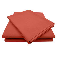 BETTWÄSCHE Stone Washed rot 155/220 cm 100% Baumwolle Used-Effekt mit Stehsaum - Rot, Textil (155/220cm) - wometo