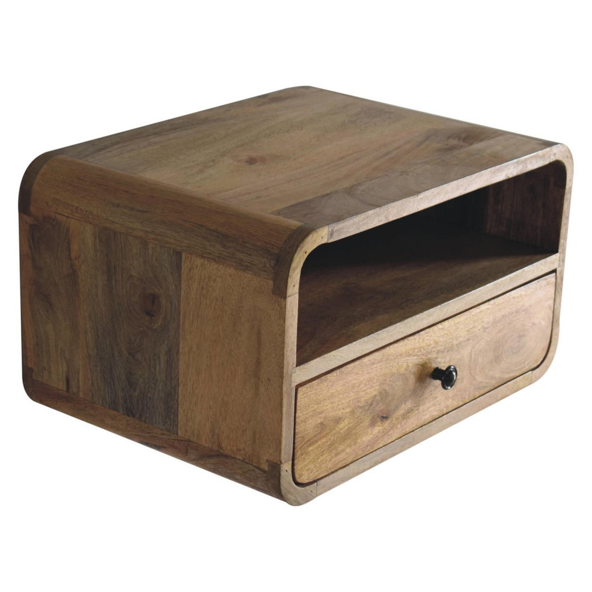 NACHTTISCH Levitate - Beige/Messingfarben, Holz/Metall (45/25/32cm) - Artisan Furniture