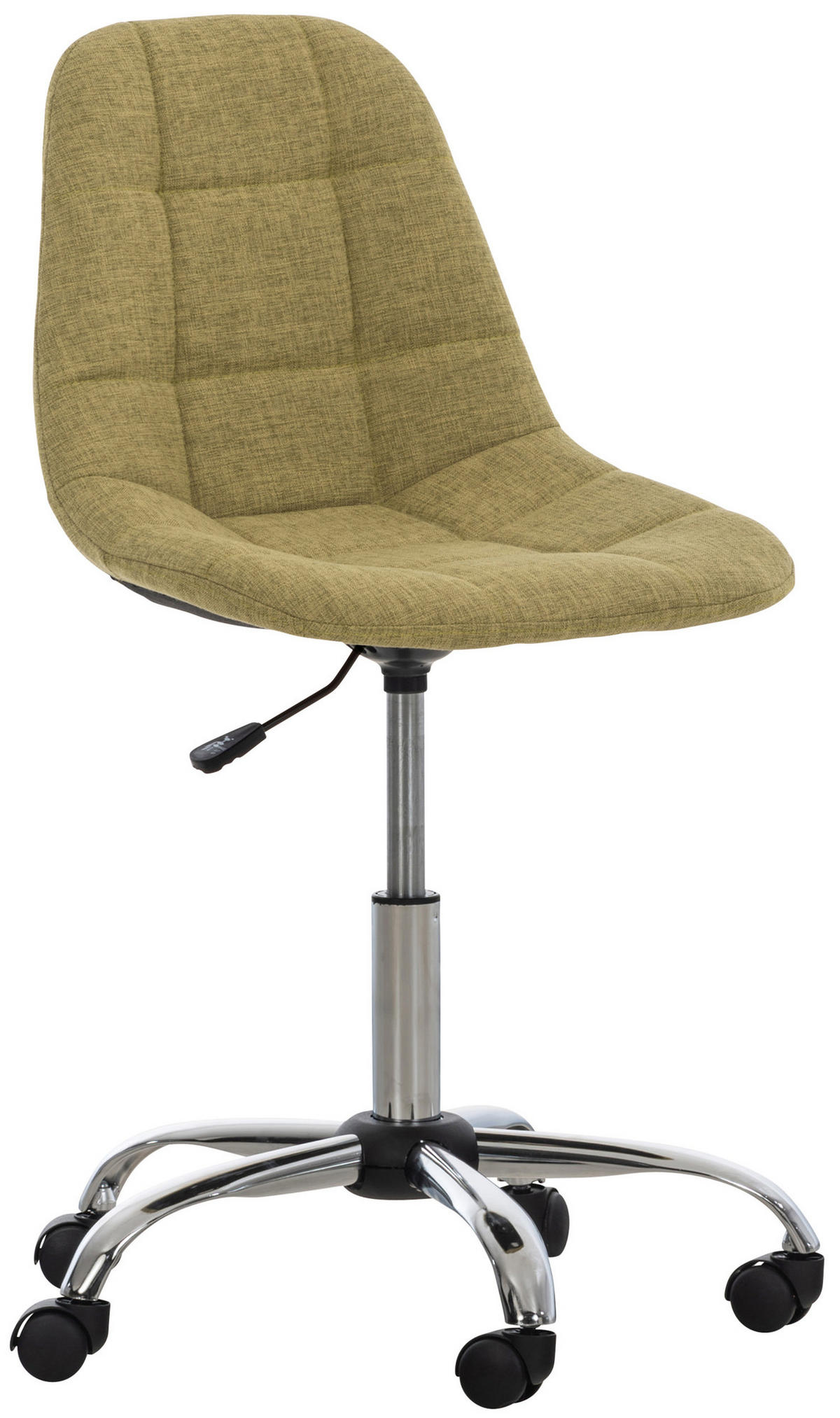 BÜROSTUHL Emily, Stoff Grün - Grün, Textil/Metall (55/91/55cm) - TPFLiving