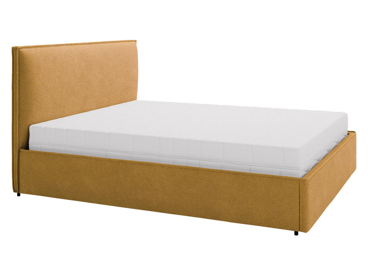 POLSTERBETT Bianco - Schwarz/Braun, Holzwerkstoff/Kunststoff (140/200cm) - MIRJAN24