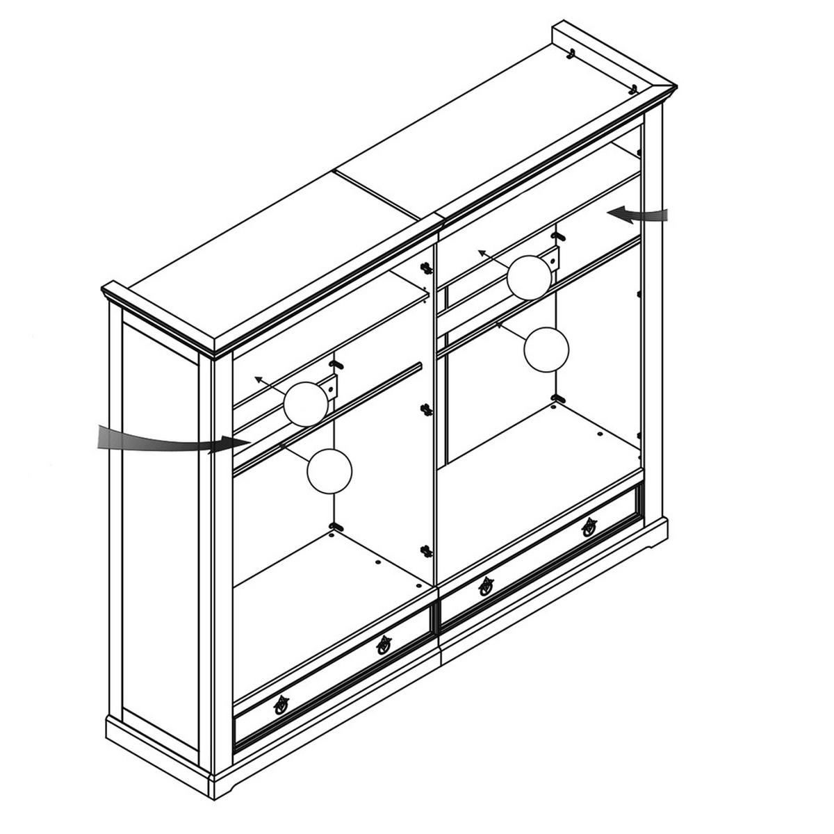 KLEIDERSCHRANK Steinkjer-69 - Braun, Holz (254/215/62cm) - Lomado
