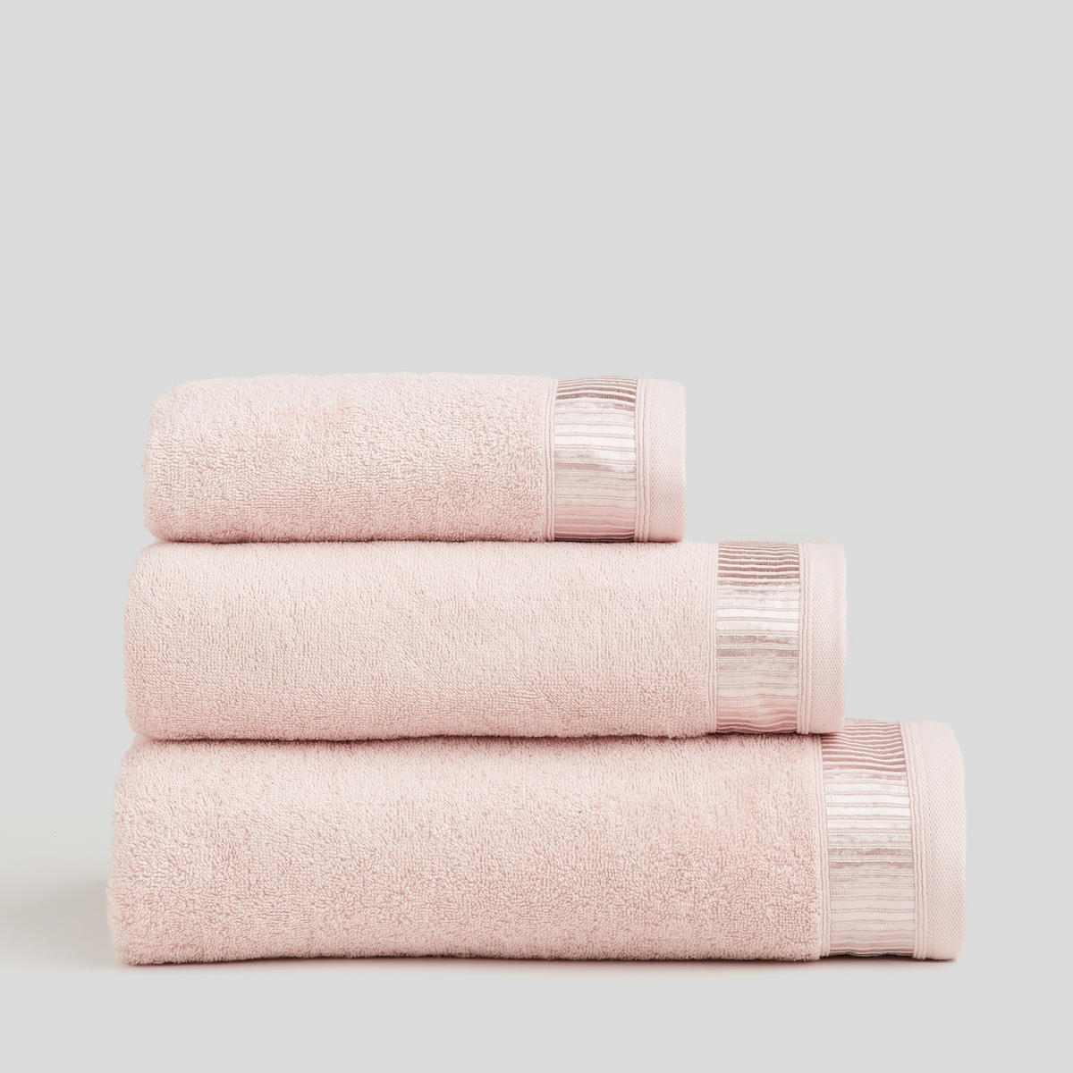 BADETUCH Alicanty - Hellrosa, Textil (100/150cm) - home&you