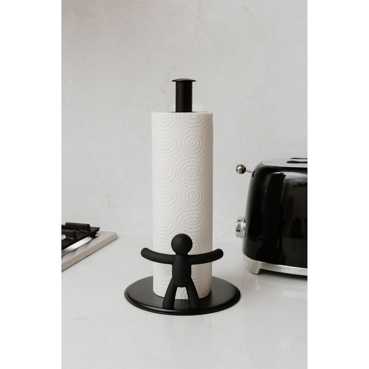 KÜCHENROLLENHALTER Buddy, Schwarz - Schwarz, Kunststoff (18/34/19cm) - Umbra