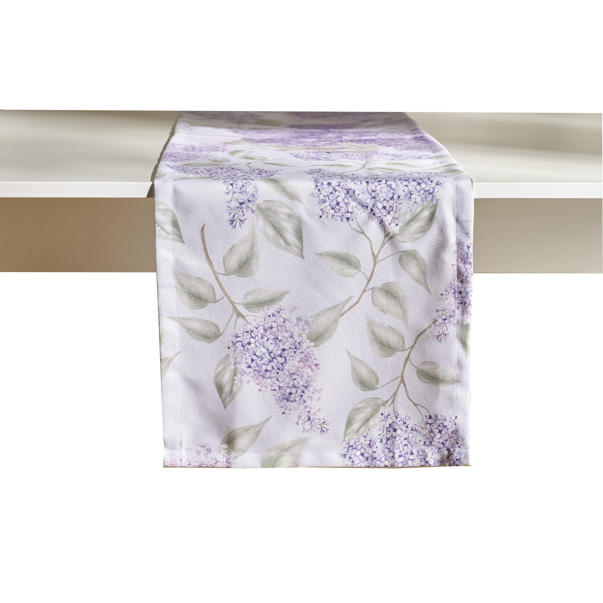 TISCHLÄUFER Buzok - Violett, Textil (180/35/1cm) - home&you