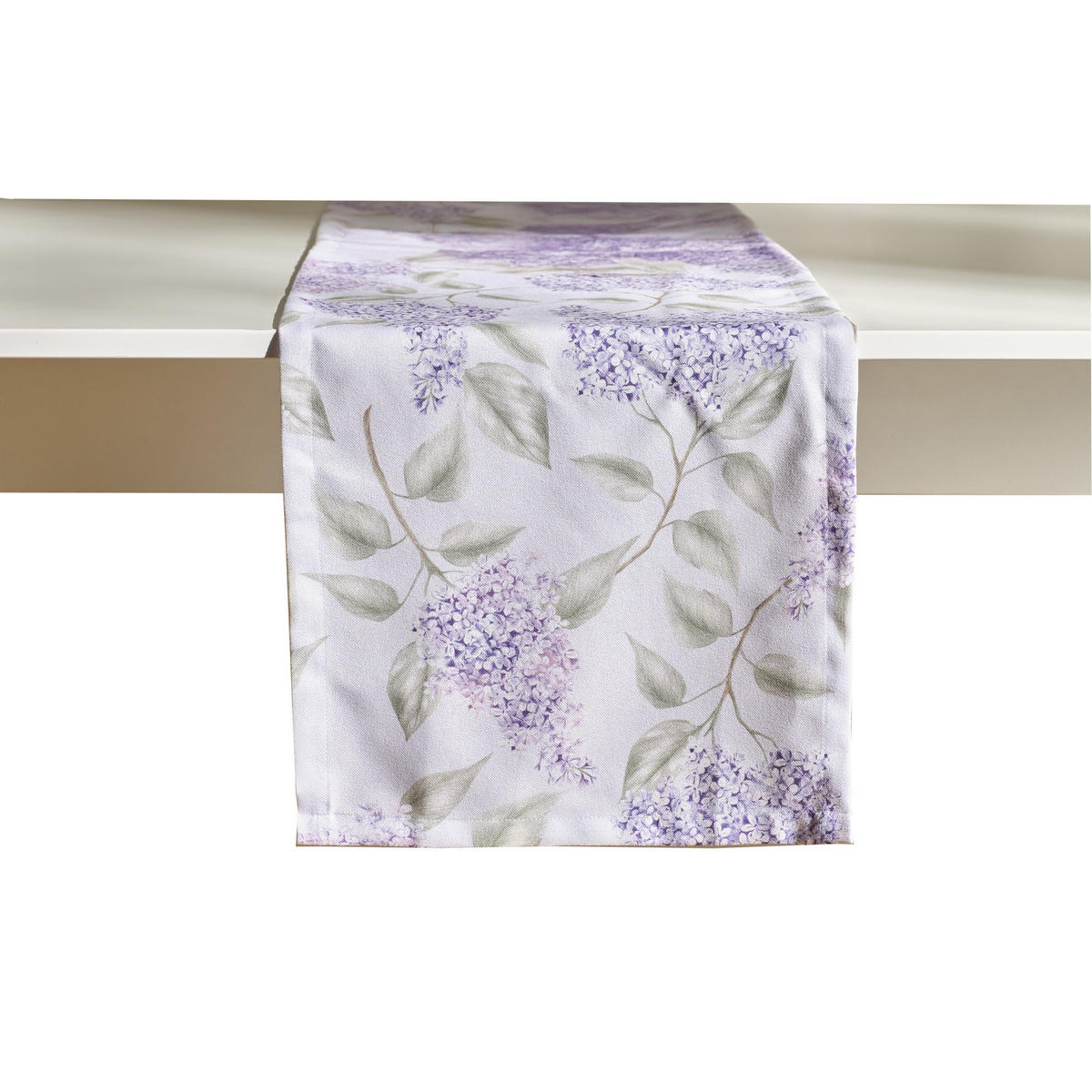 TISCHLÄUFER Buzok - Violett, Textil (180/35/1cm) - home&you