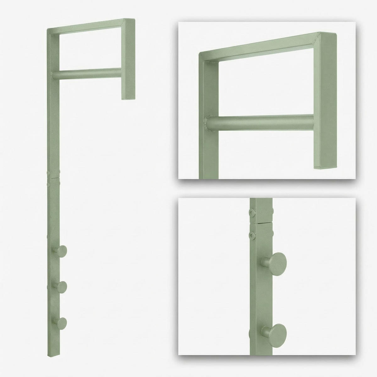 GARDEROBENSTÄNDER Pisa Grün 3/30/82 cm - Grün, Metall (3/82/30cm) - ebuy24