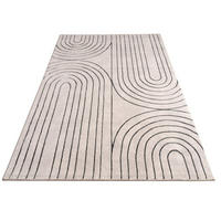 TEPPICH Kurzflor Abstrakt Wohnzimmer schmutzabweisend Grau Rechteckig 160x230 - Grau, Textil (160/230cm) - KADIMA DESIGN