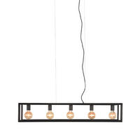 PENDELLEUCHTE Tetto Schwarz 20/120/141 cm - Schwarz, Metall (20/120/141cm) - LABEL51