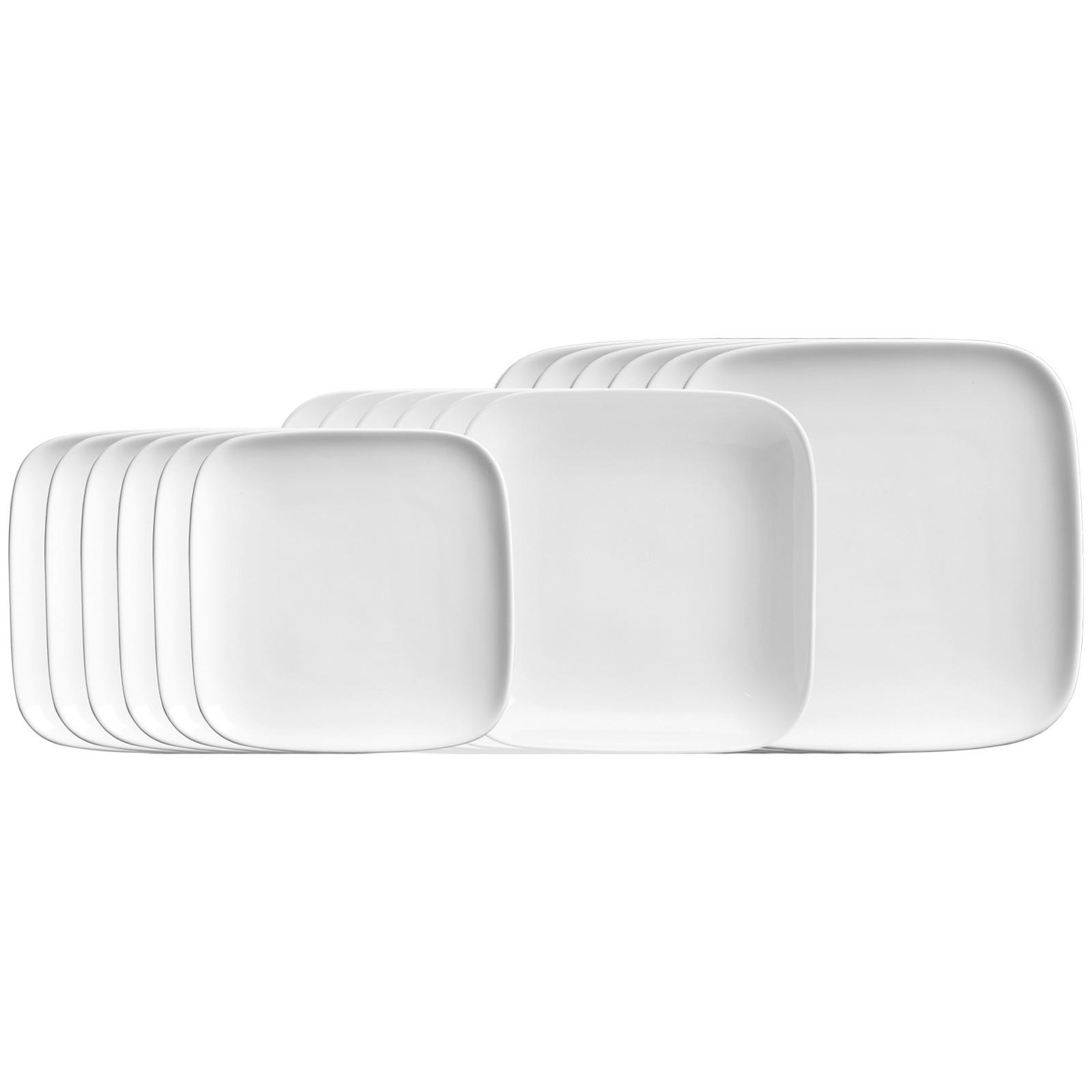 TELLER-SET Arena weiß 18er Set - Weiß, Keramik (1/1/1cm) - Ritzenhoff Breker