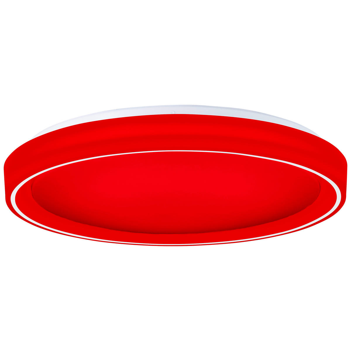 LED DECKENLEUCHTE Floco Weiß 49,5/49,5/7,5 cm - Weiß, Kunststoff (49.5/49.5/7.5cm) - Brilliant