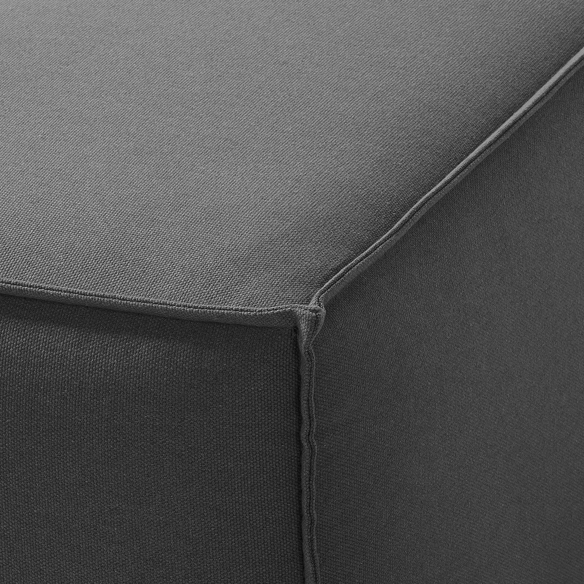 POLSTERHOCKER rechteckig - Anthrazit/Schwarz, Kunststoff/Textil (97/40/79cm) - home24