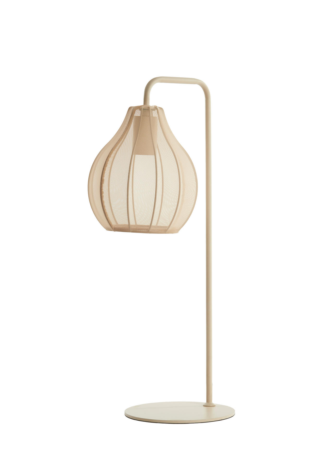 TISCHLAMPE Elati Braun Ø20/60,5 cm - Beige, Textil (20/20/60.5cm) - Light & Living