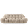 EINZELSOFA VENA Bouclé, Beige - Beige, Holz/Textil (225/72/105cm) - KONSIMO®
