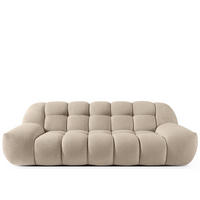 EINZELSOFA VENA Bouclé, Beige - Beige, Holz/Textil (225/72/105cm) - KONSIMO®