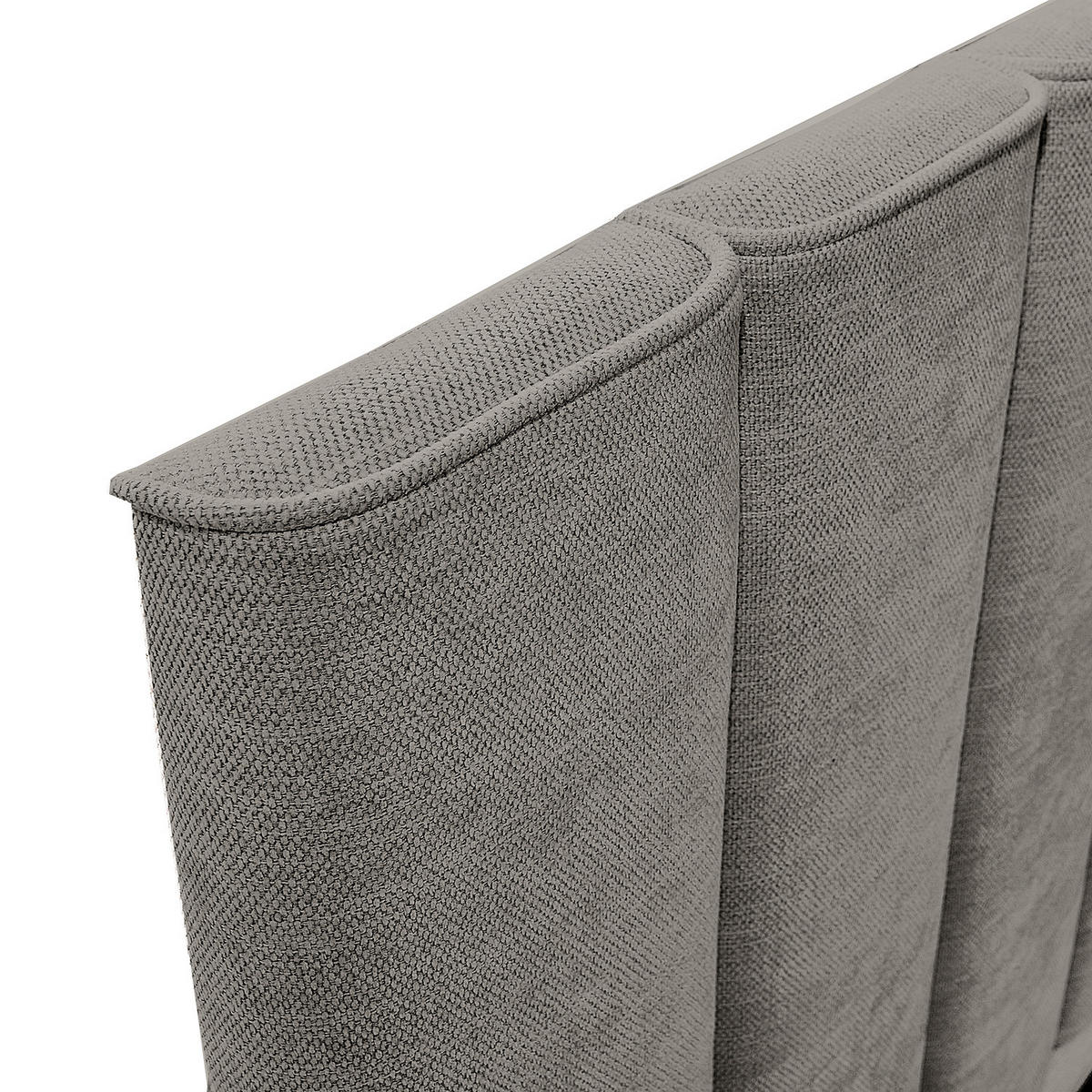 POLSTERBETT - Dunkelgrau, Textil (160/200cm) - home24