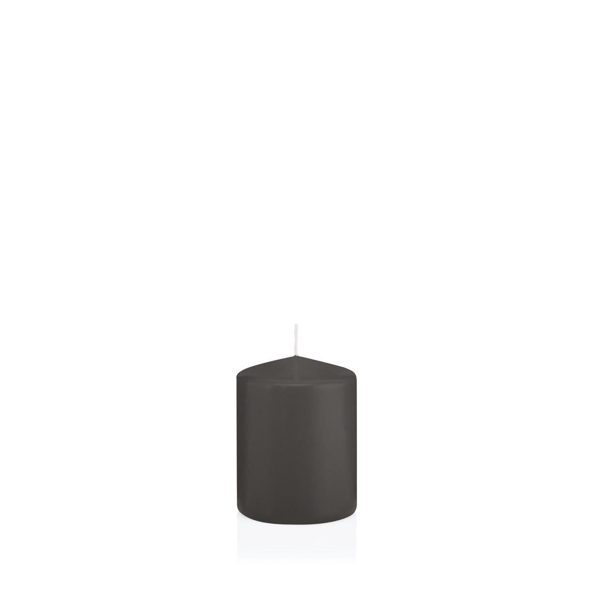 STUMPENKERZEN Grau Ø 58 x 80 mm, 16 Stück - Grau, Paraffin (6/8cm) - Wiedemann Kerzen