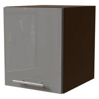 KLAPPHÄNGESCHRANK Essen W4B/30 Grau Hochglanz / Lava Matt 30 / 32,5 / 36cm - Dunkelgrau/Grau, Holz/Holzwerkstoff (30/32.5/36cm) - Feldmann-Wohnen