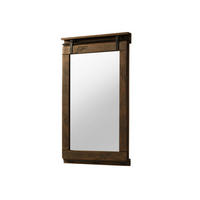 SPIEGEL Mango 65x6x110 braun lackiert RAILWAY #483 - Braun, Holz (65/110/6cm) - Massivmoebel24