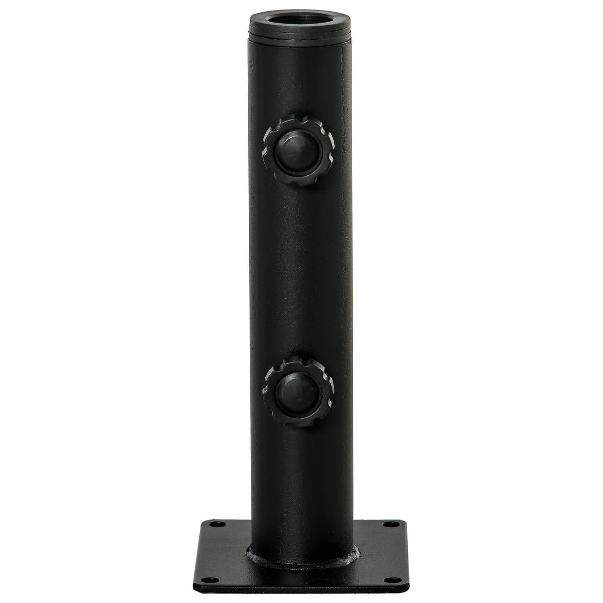 SONNENSCHIRMSTÄNDER Schwarz 12/12/30 cm - Schwarz, Metall (12/12cm) - PANGIVO