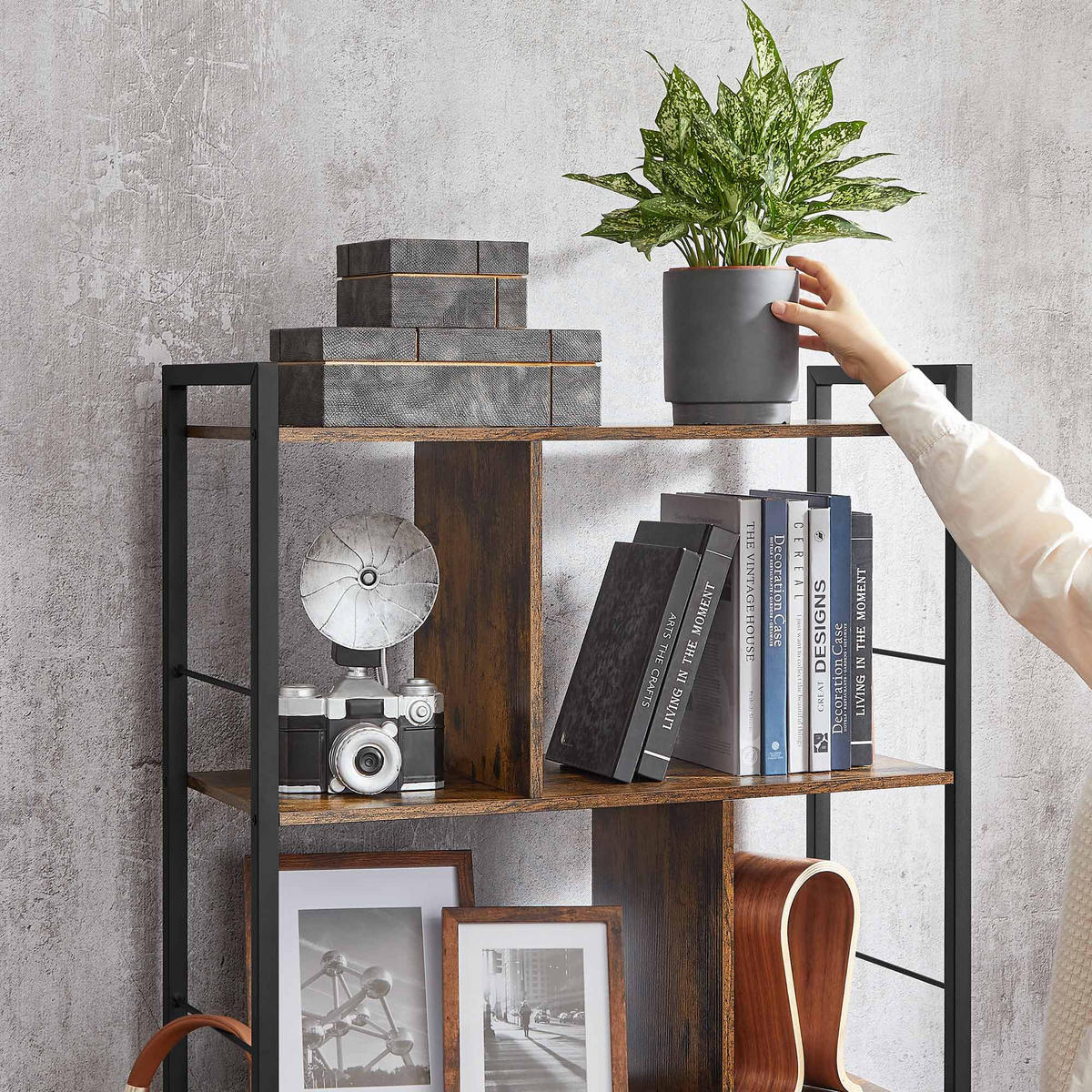BÜCHERREGAL - Braun, Holzwerkstoff (30/150/74cm) - Hansiro