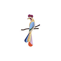 WANDSKULPTUR Bunt 4/19 cm - Multicolor, Wellpappe (4/19/31cm) - Studio Roof