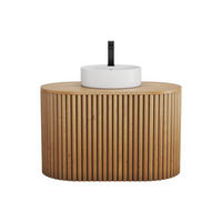EINZELWASCHTISCH - 90 cm x 50 cm - Holz, Platte - Naturfarben Hell - TOWARI - Naturfarben, Holz (90/56/50cm) - Vente-Unique