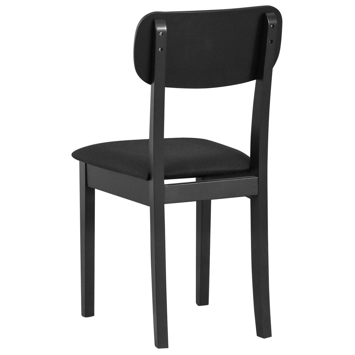 HOLZSTUHL Noeles Schwarz - Schwarz, Holz/Textil (43/86/40cm) - Selsey